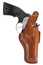 6 inch Ruger Redhawk OWB leather holster from Bianchi with thumbsnap.